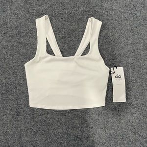 alo alosoft ribbed chic bra tank | free shipping | size s